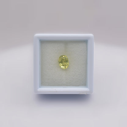 Chrysobéryl Jaune Ovale 1,09ct - pierre précieuse - gemme