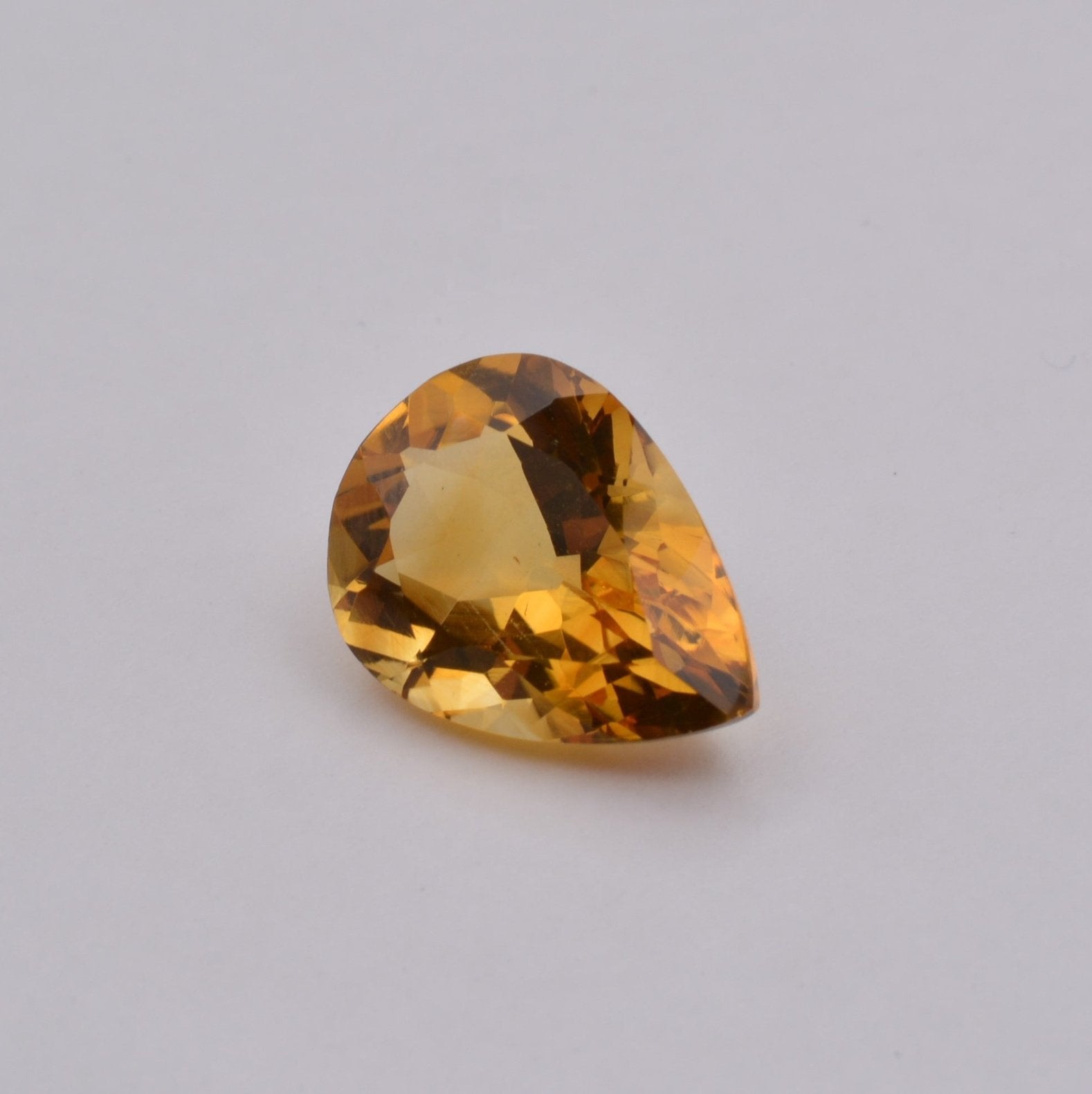 Citrine Poire 6,08ct - pierre précieuse - gemme