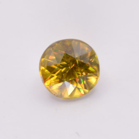 Sphène ou Titanite Ronde 1,54ct - pierre précieuse - gemme