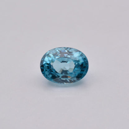 Zircon Bleu Ovale 2,54ct - pierre précieuse - gemme