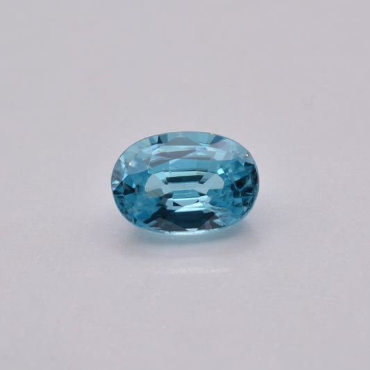 Zircon Bleu Ovale 2,48ct - pierre précieuse - gemme