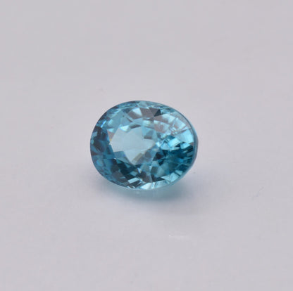 Zircon Bleu Ovale 2,54ct - pierre précieuse - gemme