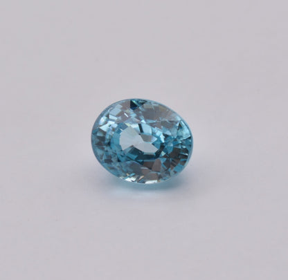 Zircon Bleu Ovale 3,09ct - pierre précieuse - gemme