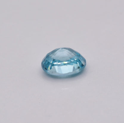 Zircon Bleu Ovale 2,54ct - pierre précieuse - gemme