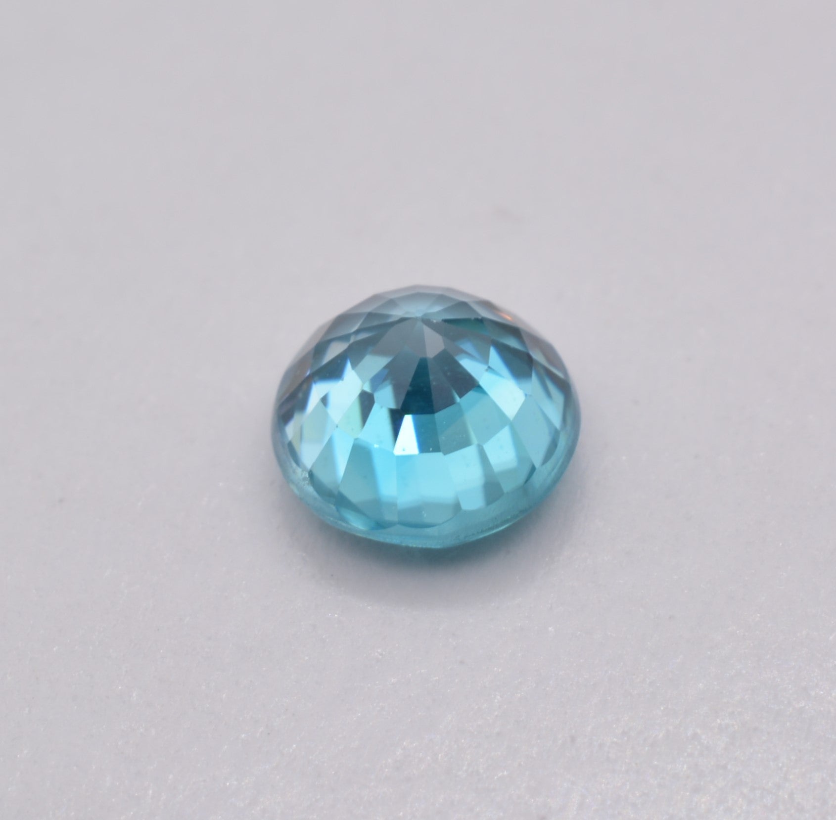 Zircon Bleu Rond 1,78ct - pierre précieuse - gemme